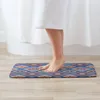 Carpets kilim motif-kilim imprimé boho classique bleu terre tonique terreux d'entrée en sourdine de porte de porte du tapis de porte