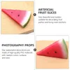 Party Decoration Simulated Watermelon Life Gelike Slices Artificial Fruit Simulation Fake Pography Props Barrettes