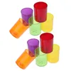 Kandelhouders 10 PCS Plastic Terrarium kleurrijke bekers druppelbeschermers Tealight Holder Wedding Votief kandelaar