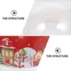 Kapı Çıkarma 5 Set Noel kucak çörek konteyner kek pişirme malzemeleri köpük topu taşıyıcı hediye paketleme tutucu kağıt