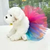 Vestido de vestuário de vestuário de cachorro tutu para pequeno filhote de filhote de teddy schnauzez suprimentos de pet skirts roupas