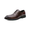 Casual Shoes Brogues Leather Formal Men Oxfords Thick Bottom Fashion Wedding Party Dress Italian Designer Male