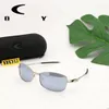 24SS eiken topkwaliteit herenontwerper Sungalsses voor vrouwen buiten sport fietsen Google gepolariseerde UV400 glazen lens strand zonnebril met originele doos