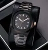 Neue schwarze Farbe Herren Luxus Uhren Automatische Bewegung Gleitleitungsberuhigungsbereichen Saphirglas hochwertiger Herren Armbandwatch69590732782334