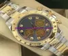 Verkauf von Luxury Watch New Gold Steel Mother of Pearl Diamond 116503 Nie Watch Ches Automatische Modemarke Men039s 7471947 getragen