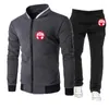 Testros masculinos 2024 Hapoel Beer Sheva Spring e Autumn Slim Zipped suéter calça superior Sportwear Setwear Set