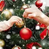 Décorations de Noël Ornement crochets s en forme de balle d'arbre suspendue