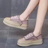 Scarpe casual Zapatillas de deporte planas con plataforma para mujer zapatos informaleles cordones correr y viajar primavera 2024