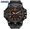 Orange Camouflage Watches Militares Smael Brand Watch Digital LED Wristwatch Sport 1545b Mens assistir Luxuryclock masculino exército militar5509366