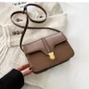 Shoulder Bags Vintage Brown Female Bag For Fall/winter 2024 Messenger Fashion England Style Classic Square