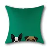 Kudde 40/45/50/60 cm Anpassade fall Chihuahua Dog Square Pillow Case Christmas Dragdrack för heminredning gåvor