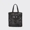 Einkaufstaschen Designer -Tasche Strohbeutel Strandtasche Mode Mesh Hollow gewebt für Sommer Strohbag Schwarz Aprikosen Sommergewebe