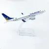 16cm flygplan Brasilien Varig Airline Boeing B737 Model Aircraft Diecast Plan Model Collectible 240328