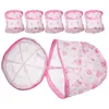 Tvättpåsar 6 PCS Bag Travel Wash Supplies levererar stora underkläder Nursing Nylon Mesh Pouch Dirty Clothes Container