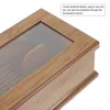 Kök förvaring trä kornpinnar låda bestick arrangörsredskap container tabellware silver