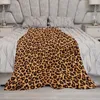 Blankets Leopard Print Blanket Beautiful Gifts Soft Throw Flannel Warm