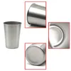 Cups Saucers Stainless Steel With Juice Beer Glass Portable Tumbler Pint Metal Kitchen Drinking Mug Bar Supply 500ml