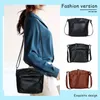 Shoulder Bags Fashion Women Messenger Bag PU Leather Multipurpose Soft Handle Casual Ladies Solid Color Small Purse Handbags