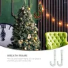 Decorative Flowers 2 Pcs Decor Christmas DIY Wreath Accessory Steel Wire Xmas Frame Iron Form Chrismas