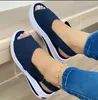 Sandalen Sommer Frauenschuhe Plattform Stretch Stoff Mode Frauen Komfort Walkies Sandalias weibliche Freizeitschuhe