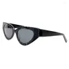 Sunglasses Chic For Women 2024 Cat Eye Shades Luxury Acetate Frame Sun Glasses Summer Eyewear Gafas De Sol UV400