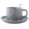 Mugs Coffee Cups Saucers Ceramic High-Grade Exquisite Nordic Household Afternoon Tea Set I Net Safflower Teacups Batch