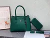 Lüks çanta tasarımcısı tote çanta kadınlar clemence deri çanta tasarımcısı el çantası üst p r d düz renkli omuz çantası yüksek kaliteli çapraz gövde çantası cüzdan dahil cüzdan dahil