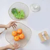 Kitchen Storage XD-Nordic Style Fruit Vegetable Metal Basket Decorated Display Bowl Rack Dining Table Decoration