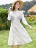 I BELIEVE YOU Dresses For Women Temperament French Style Chiffon Embroidery Dress Slim A Line Womens 2221094269 240401