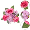 Dekorativa blommor ringer kransar bondgård layout Props Garland Wedding Party Decoration Holder Gift Desktop Pillars Artificial Floral