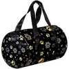 Duffel Bags Gold Dog Print и Star Sports Bag Totage Toting Toting on Weekender Gym на ночь для мужчин женщин