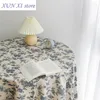 Table de table en nappe florale rétro coton coton de café à manger couverture de salle à manger pic narrot
