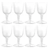 Wegwerpbekers rietjes 8 pc's plastic glas bruiloft fluiten dessert cocktail bier mok multi-use praktische kleine glazen