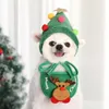 Vêtements pour chiens mode chiens mignons chats animaux de Noël chapeaux de Noël serviettes salive bibs teddy fadou hiromei automne et vêtements d'hiver s'habillent les fournitures