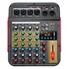 Tillbehör Digital 4Channel Audio Mixer Console Mixing Console Buildin 48V Phantom Power med BT FunctionEU Plug