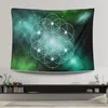 Tapestries mandala heilige geometrie bloem van leven met sterrengeometrisch decoratief tapijt