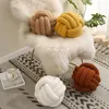 Pillow Useful Knotted Ball Plush Full Filling Skin-affinity Lightweight Stuffed For Taking Pos