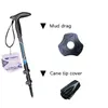 Kohlenstofffasern Kurzwanderungsstock T-Griff 3 Abschnitt externe Lock Mountain-Climbing Crutch Outdoor Wanderwanderung -100 cm240328