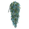 Decoratieve bloemen 4 stks kunstmatige decor simulatie plastic nephangende planten bloemen boeket slaapkamer bruiloft tuin decoratie