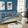 Couvre-chaise Svetanya Lignes géométriques gris nordiques Cover sur canapé Slipcover Stretch Elastic Spandex Lousette L Protecteur de forme