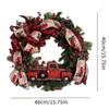 Decorative Flowers Red Wreaths For Front Door Rustic Christmas Reef Wreath Garland Decorations