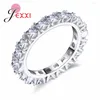 Anelli a grappolo 925 Sterling Silver Bridal Wedding Engagement Impostazione di gioielli da donna di alta qualità