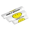 2024 50pcs/pack 3 Sizes Carry Out Bags Smile Gift Bag Retail Supermarket Grocery Shopping Plastic Bags with Handle Food Packaging