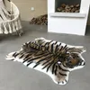 Teppiche Nachahmung Tiger Muster Lounge Teppich Faux Haut Leder Teppich Tier Stuhl Abdeckung nicht überrutsches Schlafzimmer Wohnzimmer