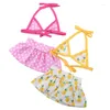 Hondenkledinghonden strandjurk voor kleine mode puppy badmode bloemenprint bikini's set zwemrok rok bichons teddydogs