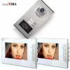 Intercom Smartyiba 7 '' House Camera Doorbell för 2 enheter Apartition Video Door Bell Intercom Kits RFID Control Access Door Camera