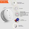 検出器Smaresecur wifi Smoke Detector Smokeセンサーは、Tuyaによるスマートライフアプリコントロールパワーに非常に敏感です