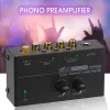 Wzmacniacz PP500 Audio Preplifier Przenośne stabilne objętość objętości Włóżcja RCA Wejście/wyjście Wyzroczenie Dźwięk przedwzmacniacz FONO dla gospodarstwa domowego
