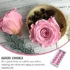 Dekorative Blumen 12 PCs/Box Braut Geschenke erhalten Blume Frische Hochzeitsdekoration gefälschte Rosen unsterblich für