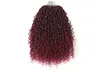 Naturalfärgade syntetiska hårförlängningar för flätande rörig gudinna 18inch Bohemian Curly Crochet flätor hårförlängningar för afro8063160